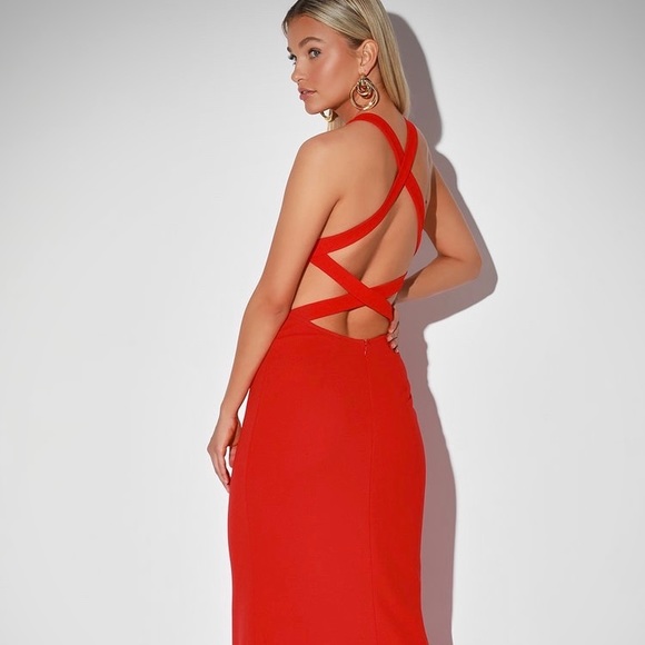 Lulus “Divine Love” Formal Backless Maxi Dress - Picture 10 of 12